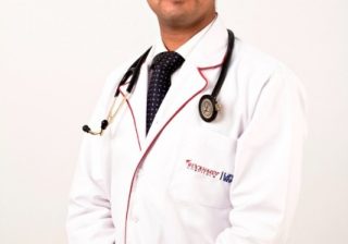 The patient had multiple cysts in his liver and lungs after contracting the disease