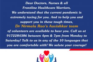 ‘Hum aapki Sunenge’ a free Helpline for Healthcare workers