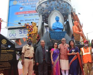 Memorial Dedicated to Corona Warrior Set Up At Bandra To Honour Frontline Workers