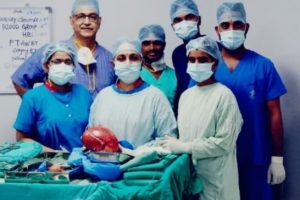 Huge Uterine Tumour about 3 Kg Weight has been Successfully Operated and Removed by Surgical Team of Renova Hospitals, Langar Houz