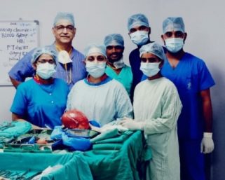 Huge Uterine Tumour about 3 Kg Weight has been Successfully Operated and Removed by Surgical Team of Renova Hospitals, Langar Houz